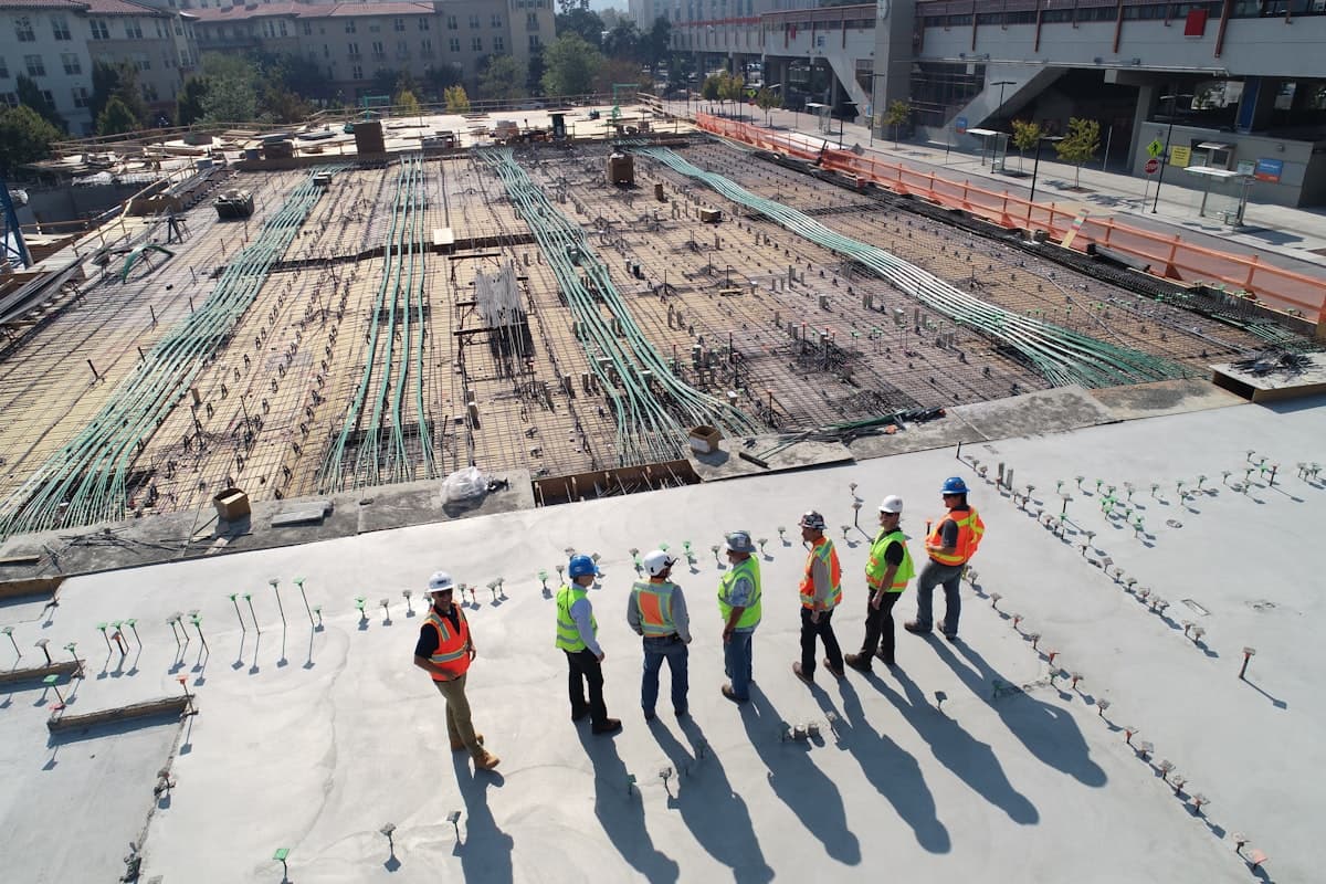 Commercial construction in progress