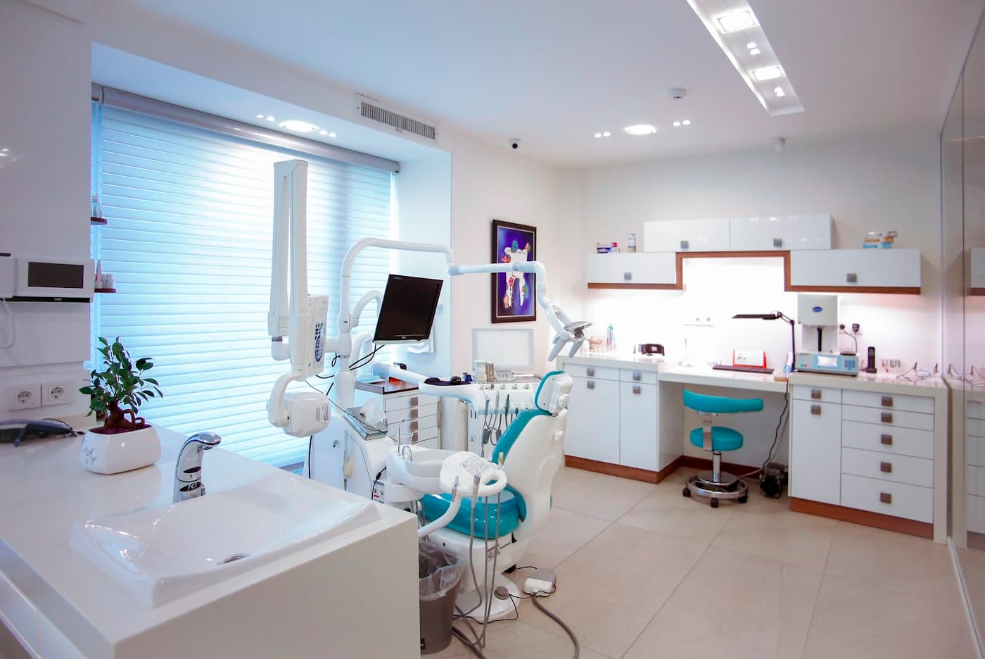Dental practice operatory after tenant improvement